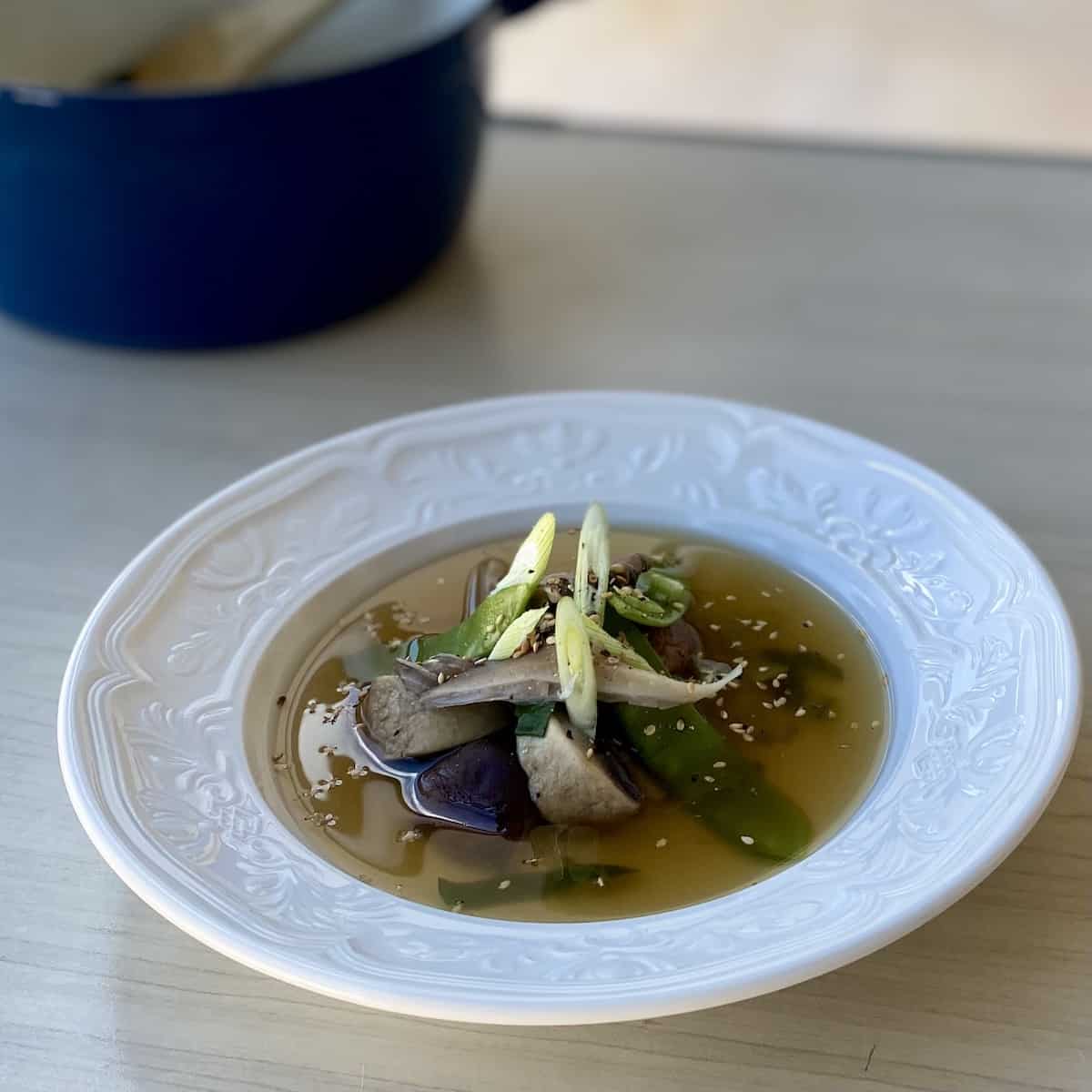 miso&mushroom soup