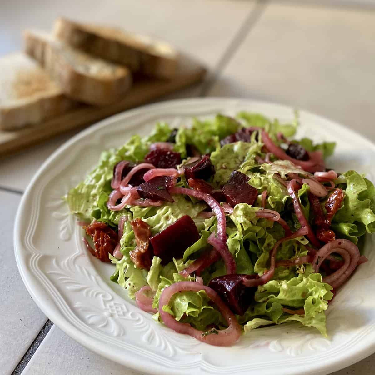 beetroot green salad