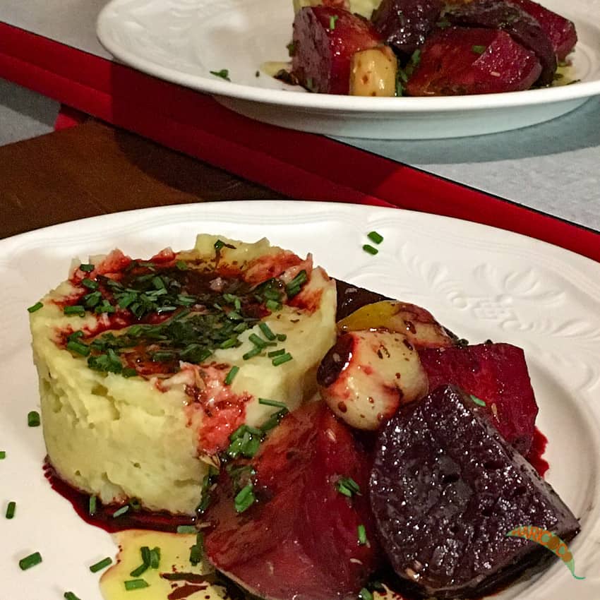 roasted beets with smoky puree