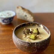 romanesco soup in bowl